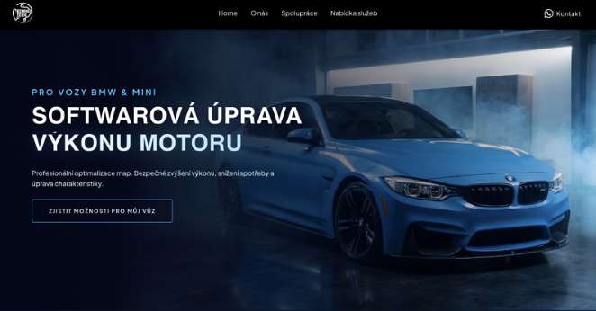 Ukázka webu Bimmer Tech
